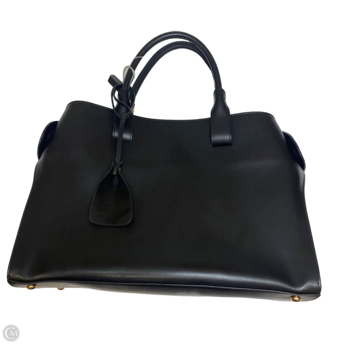 Handbag Leather By Vittoria Napoli, Size: Large