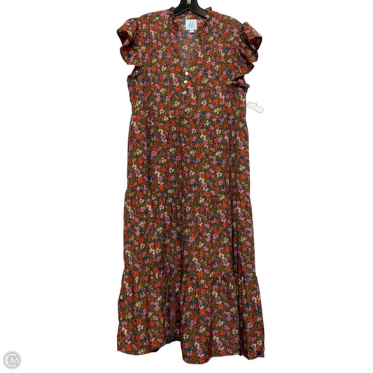 Dress Casual Maxi By Clothes Mentor In Pink & Red, Size: M