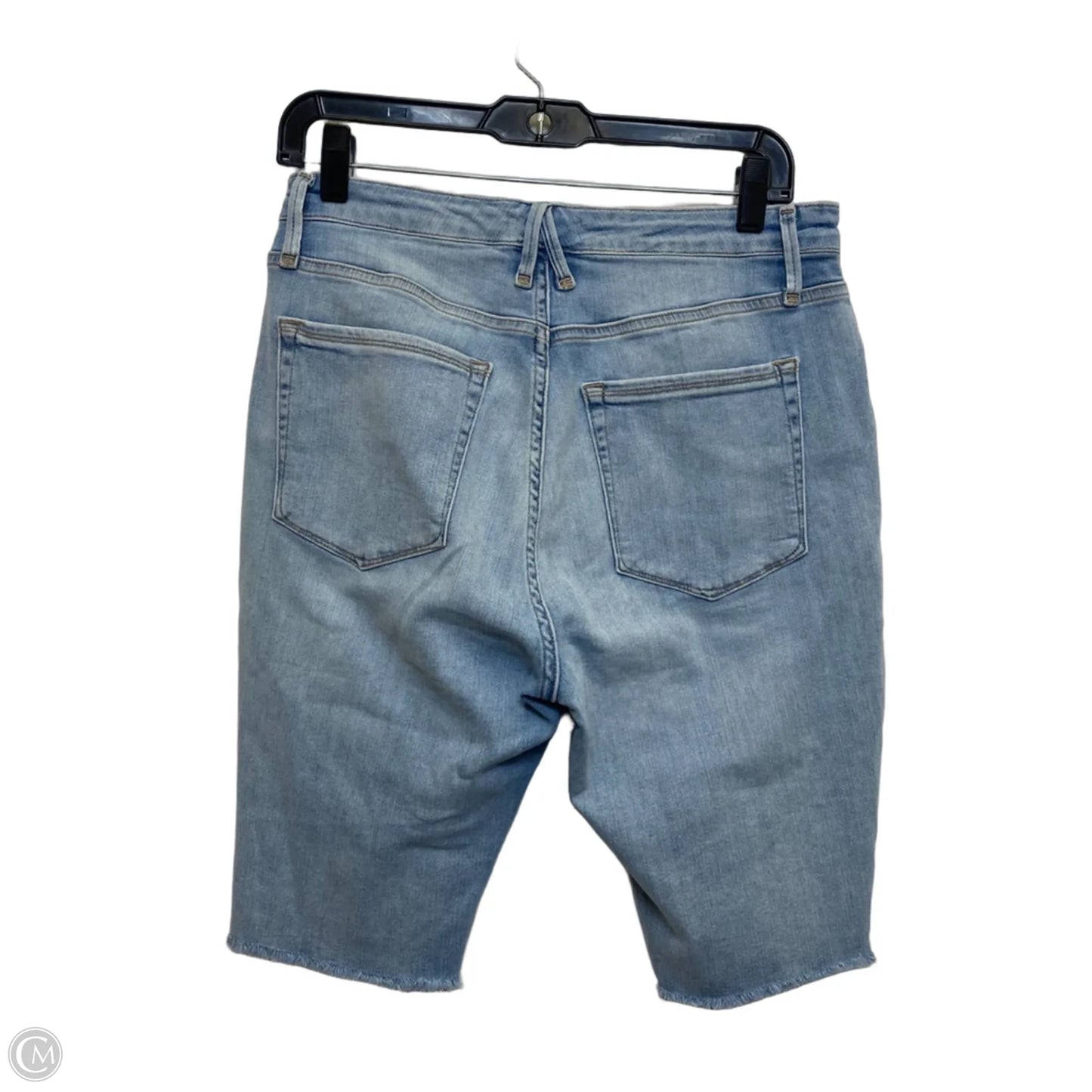 Shortalls Designer By Good American In Blue Denim, Size: 10