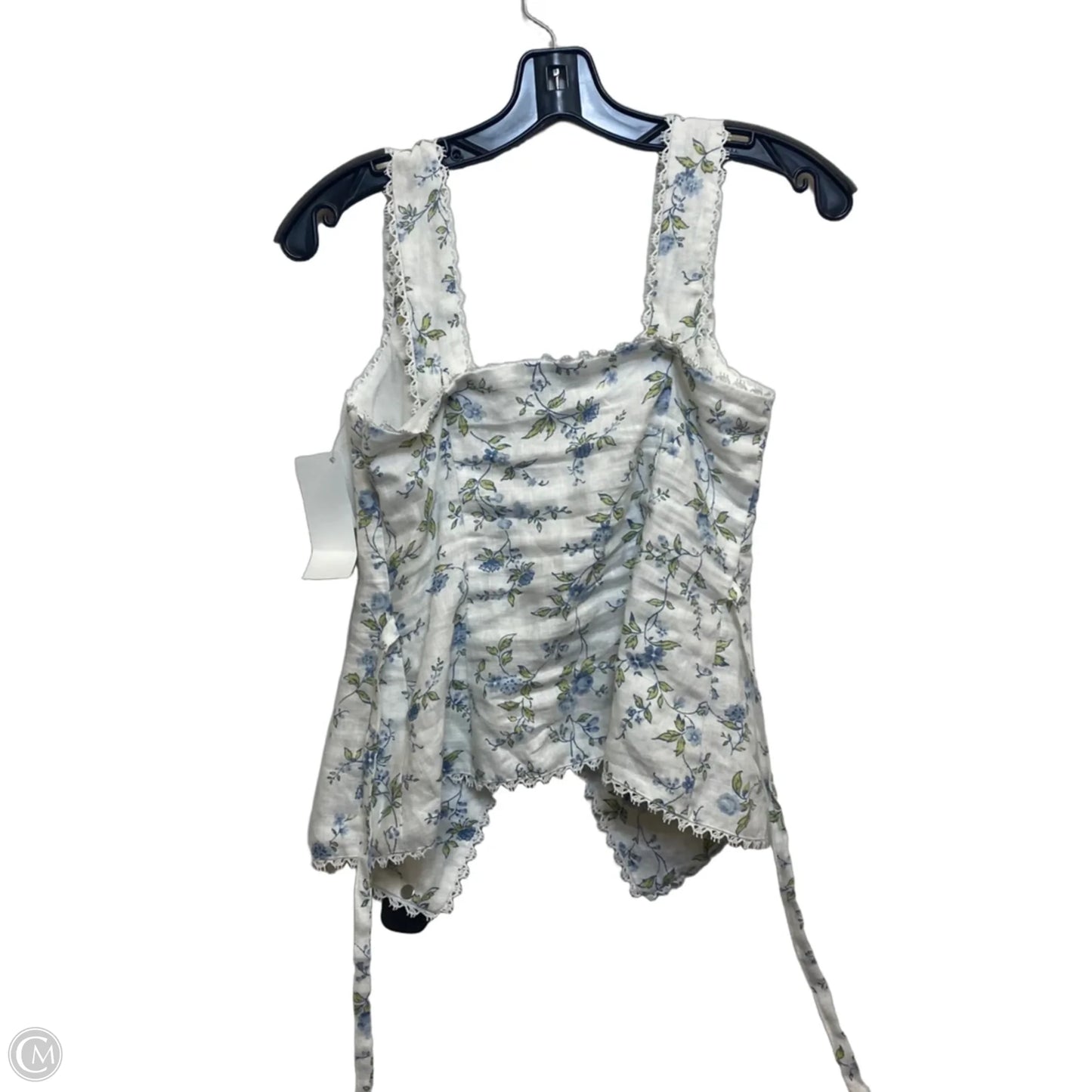 Top Sleeveless By Reformation In Blue & White, Size: Xs