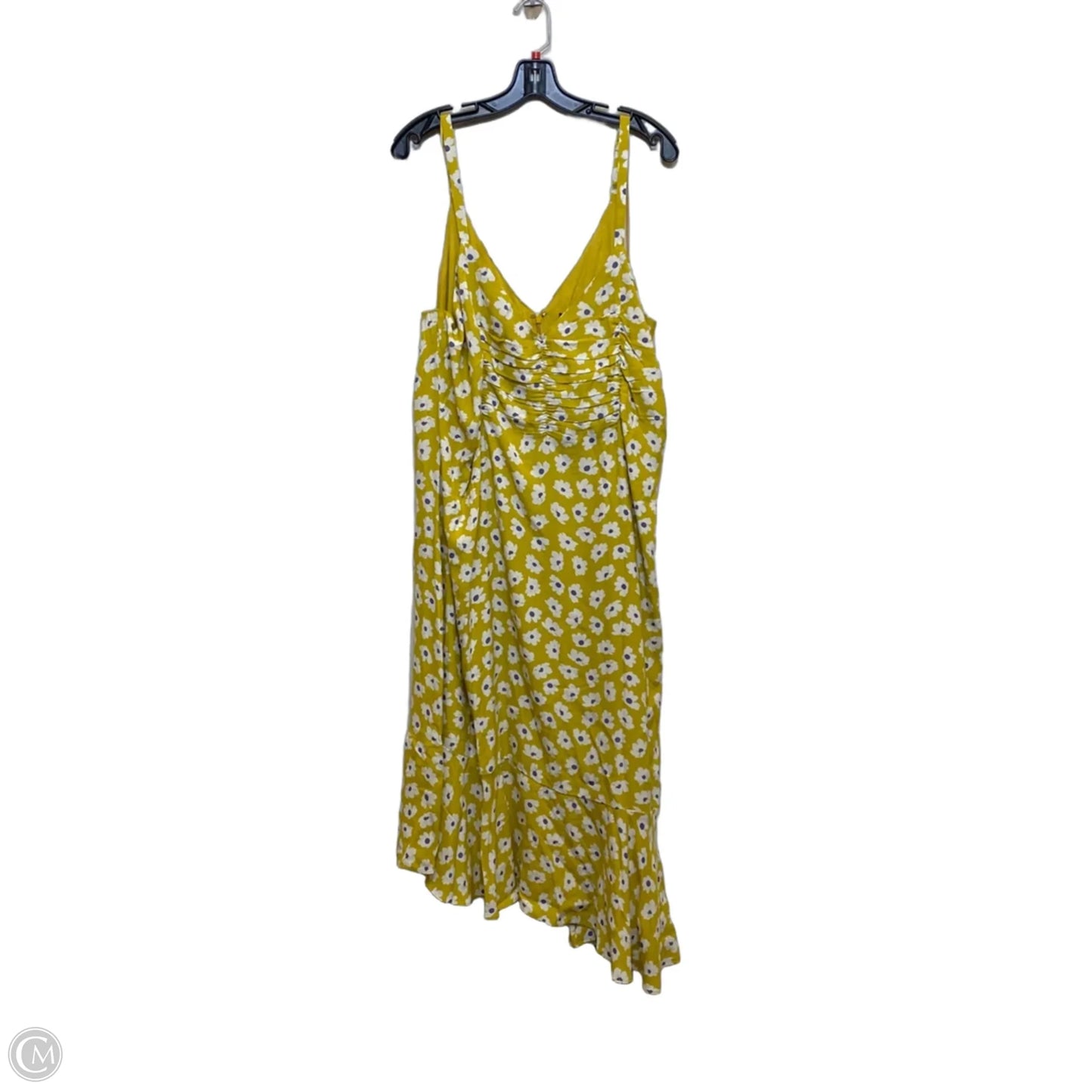 Dress Casual Short By Sugar Lips In Yellow, Size: 3x