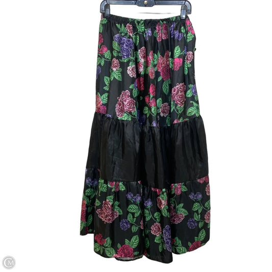 Skirt Maxi By Clothes Mentor In Black & Purple, Size: Xl