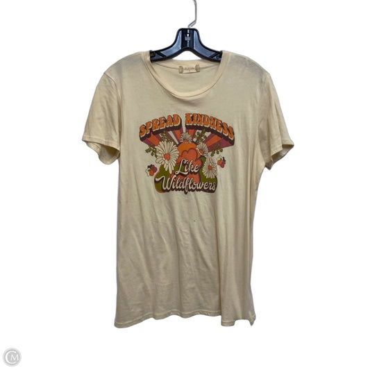 Top Short Sleeve Basic By Altard State In Cream, Size: S