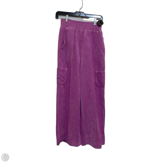 Pants Wide Leg By Urban Outfitters In Purple, Size: Xs