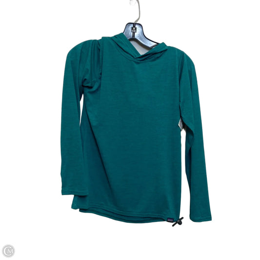 Athletic Top Long Sleeve Hoodie By Patagonia In Green, Size: Xs
