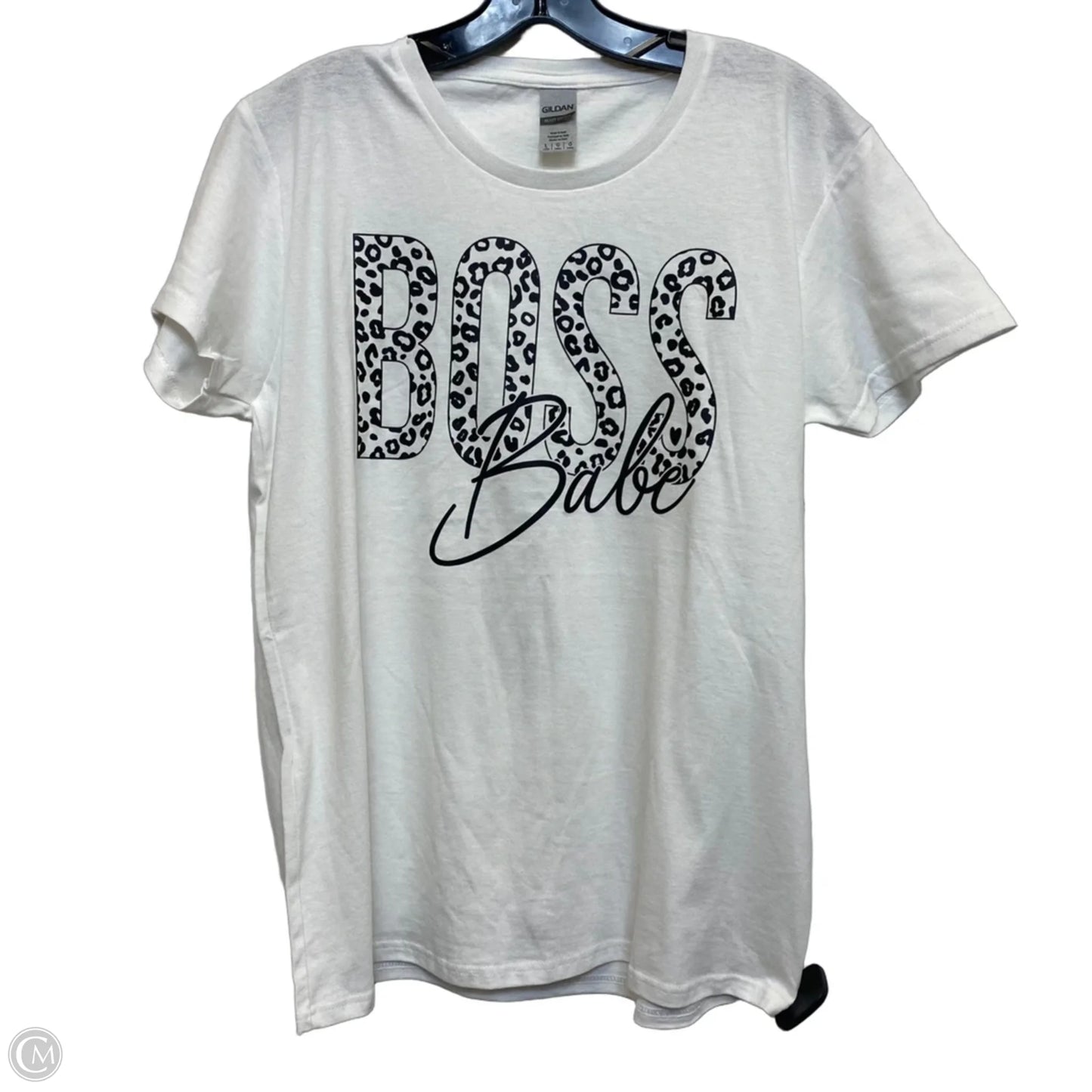 Top Short Sleeve Basic By Gildan In White, Size: L