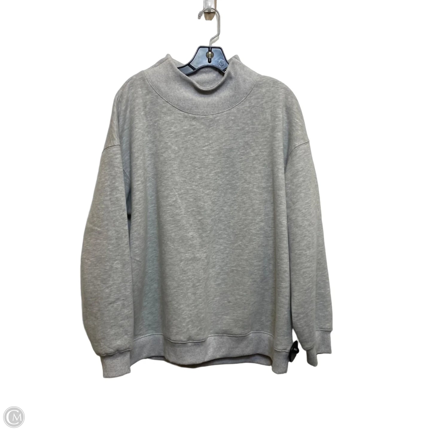 Sweatshirt Crewneck By Trendy Queen In Grey, Size: L