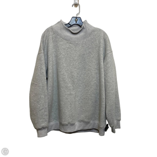 Sweatshirt Crewneck By Trendy Queen In Grey, Size: L