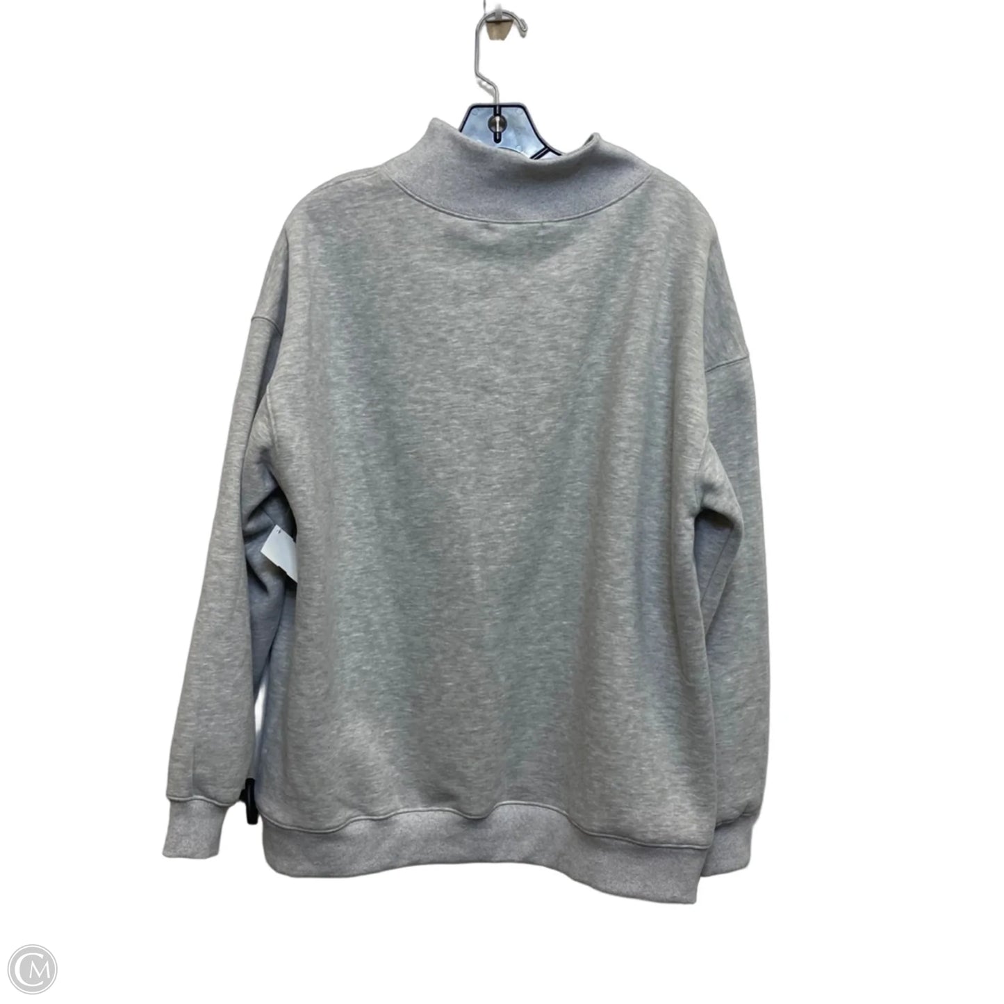 Sweatshirt Crewneck By Trendy Queen In Grey, Size: L