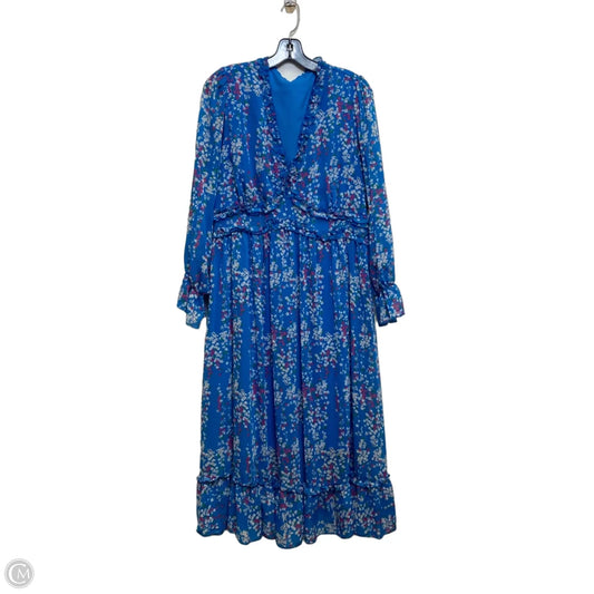 Dress Casual Maxi By Shein In Blue & Pink, Size: 1x