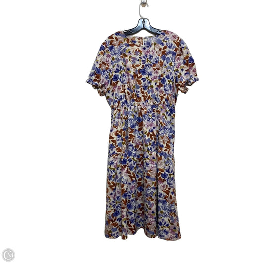 Dress Casual Midi By Shein In Blue & Purple, Size: 1x