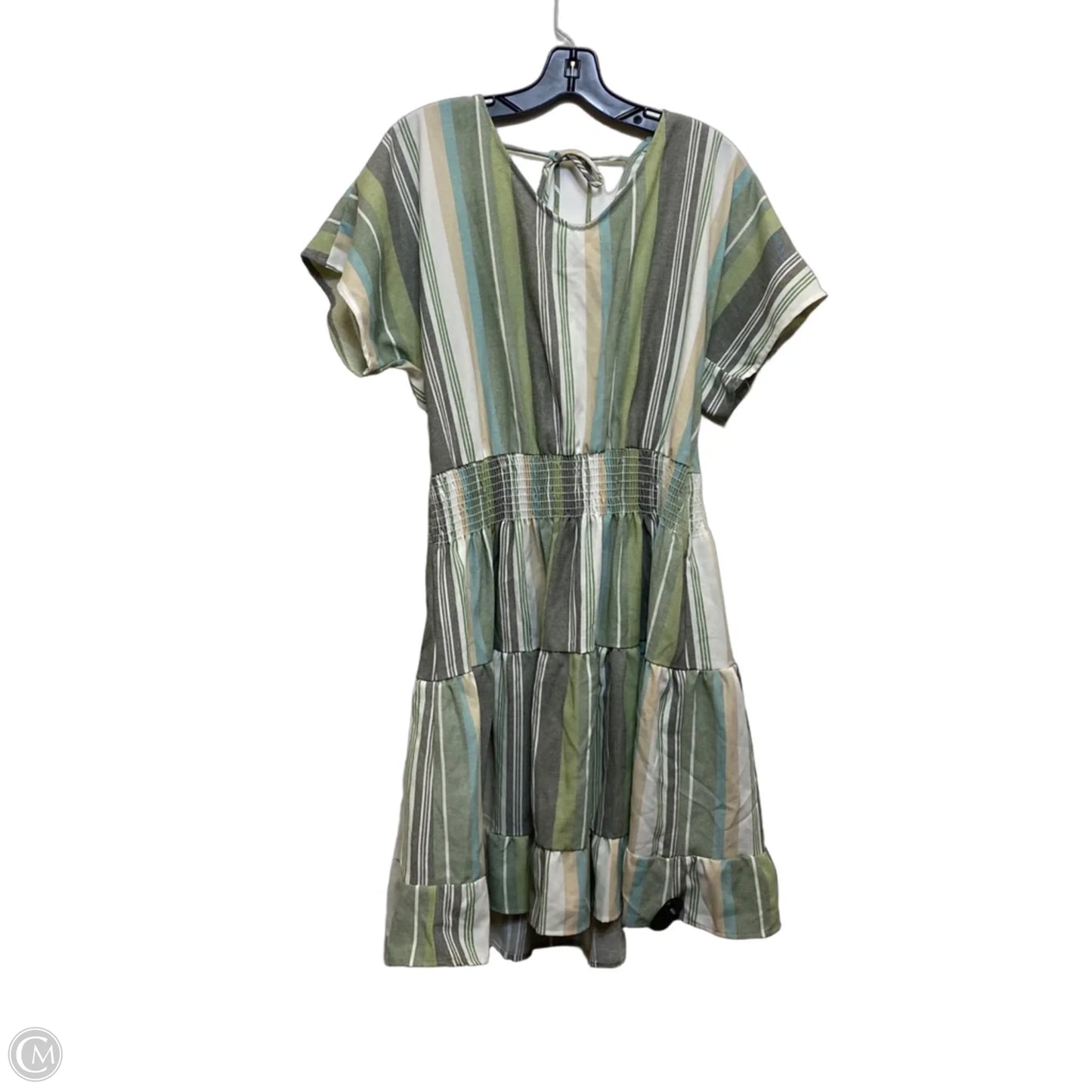 Dress Casual Short By Oddi In Green, Size: 1x