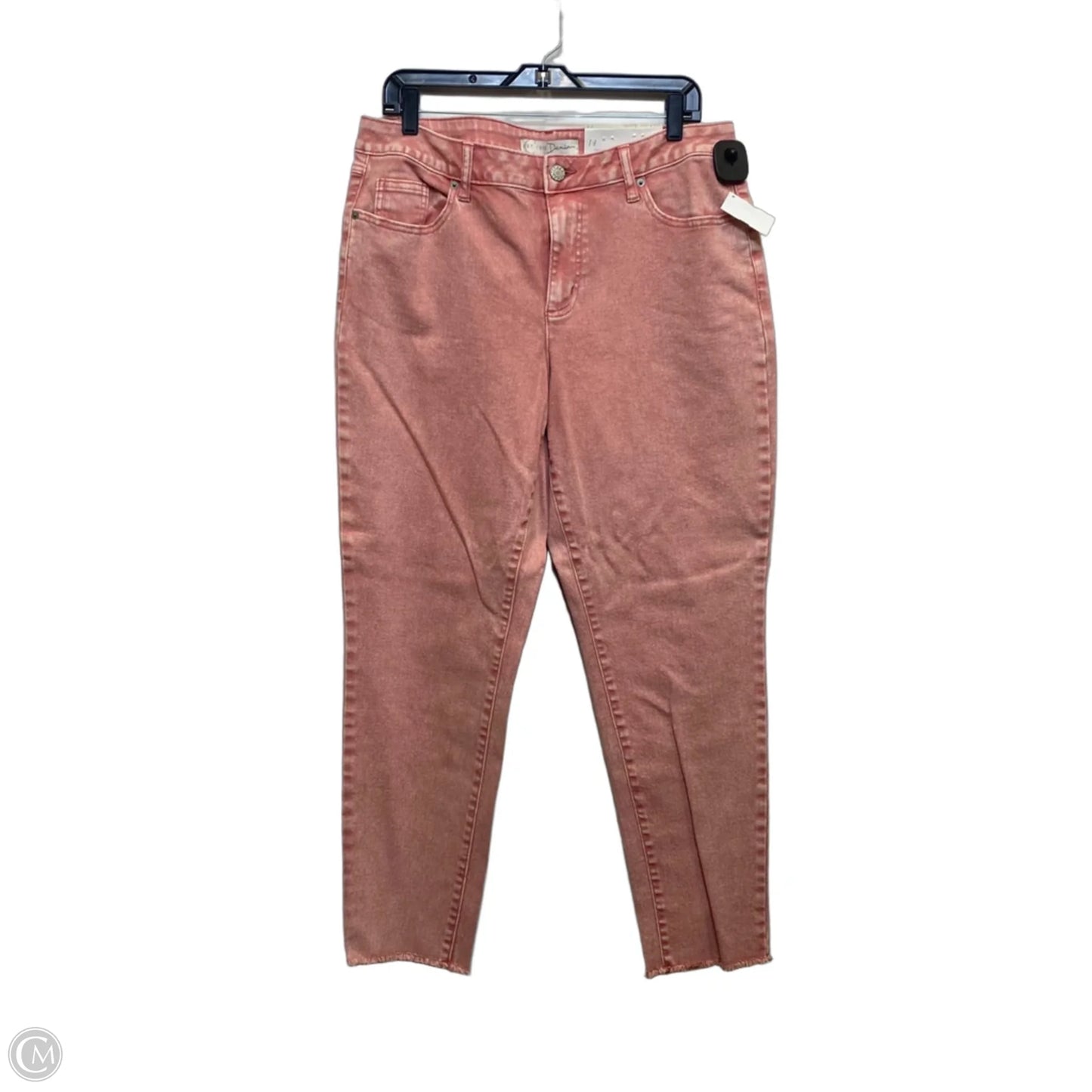 Jeans Skinny By Cato In Red Denim, Size: 14