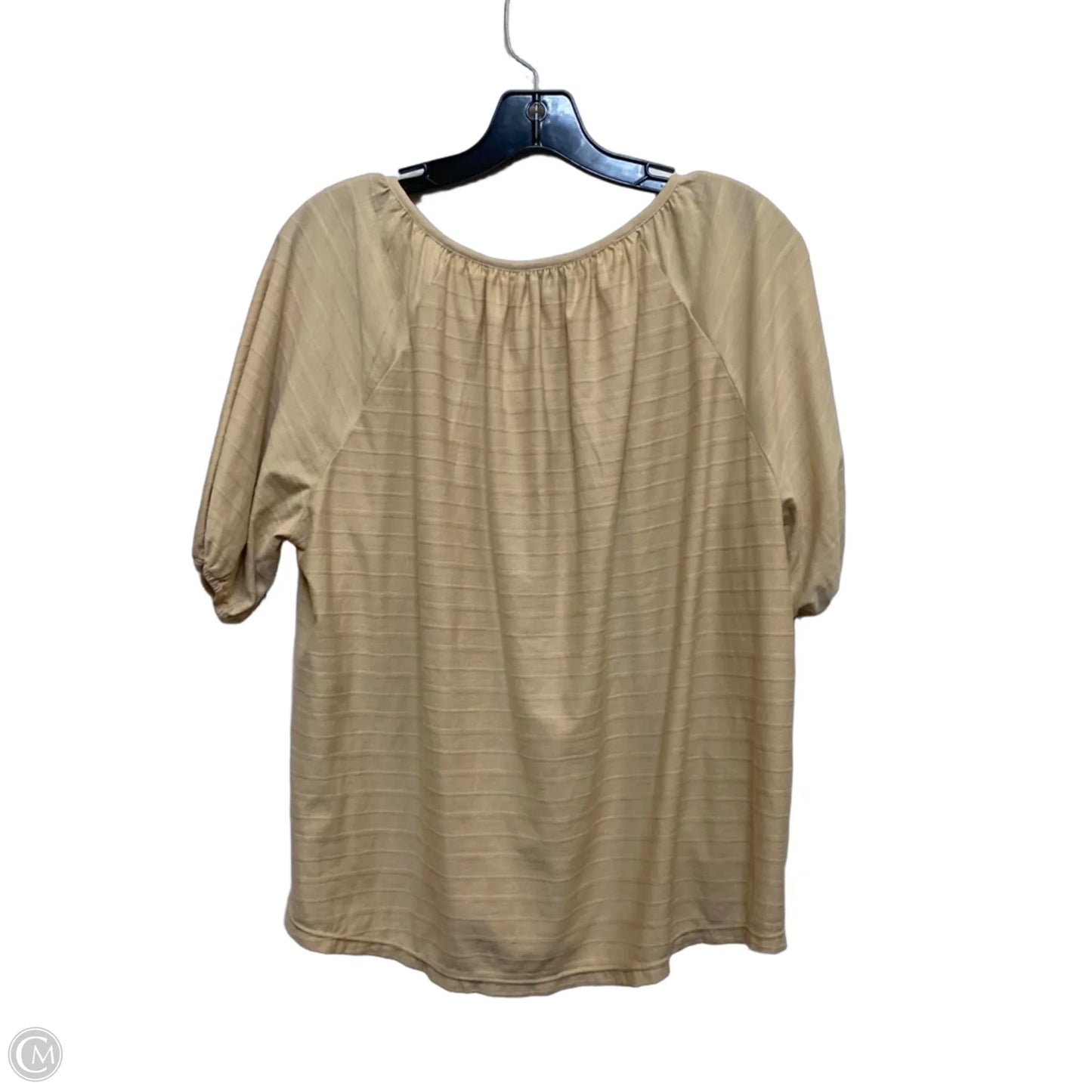 Top Short Sleeve By Wonderly In Cream, Size: Lp