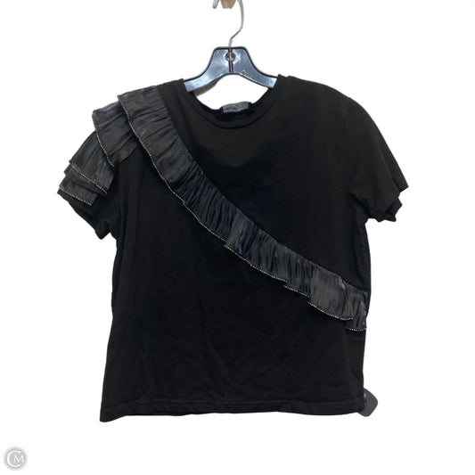 Top Short Sleeve By Ontwelfth In Black, Size: L