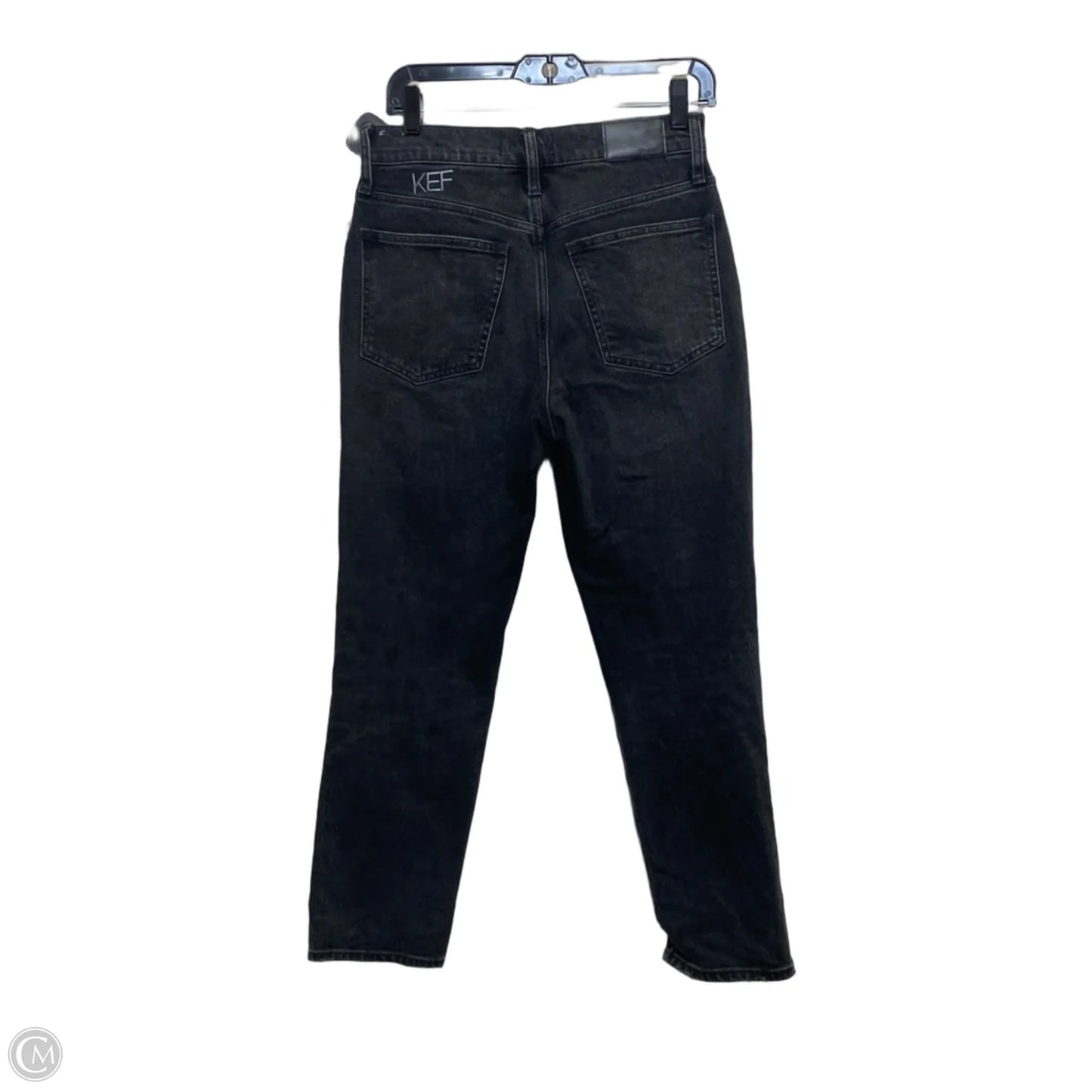 Jeans Straight By Madewell In Black Denim, Size: 2
