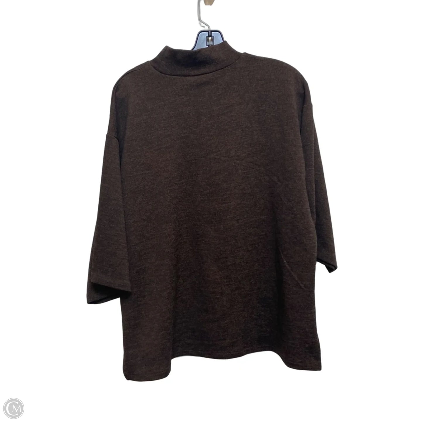 Top Short Sleeve By Zara In Brown, Size: L