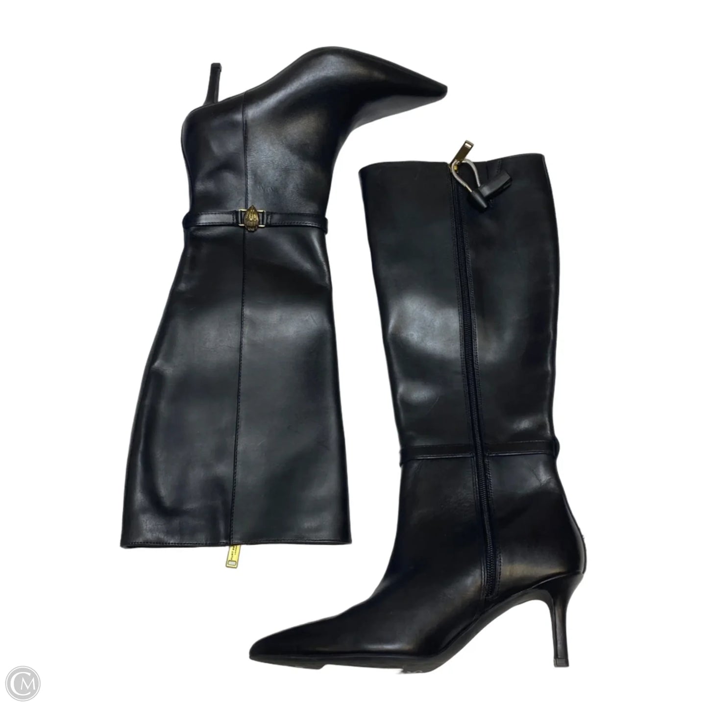 Boots Designer By Kurt Geiger In Black, Size: 6.5