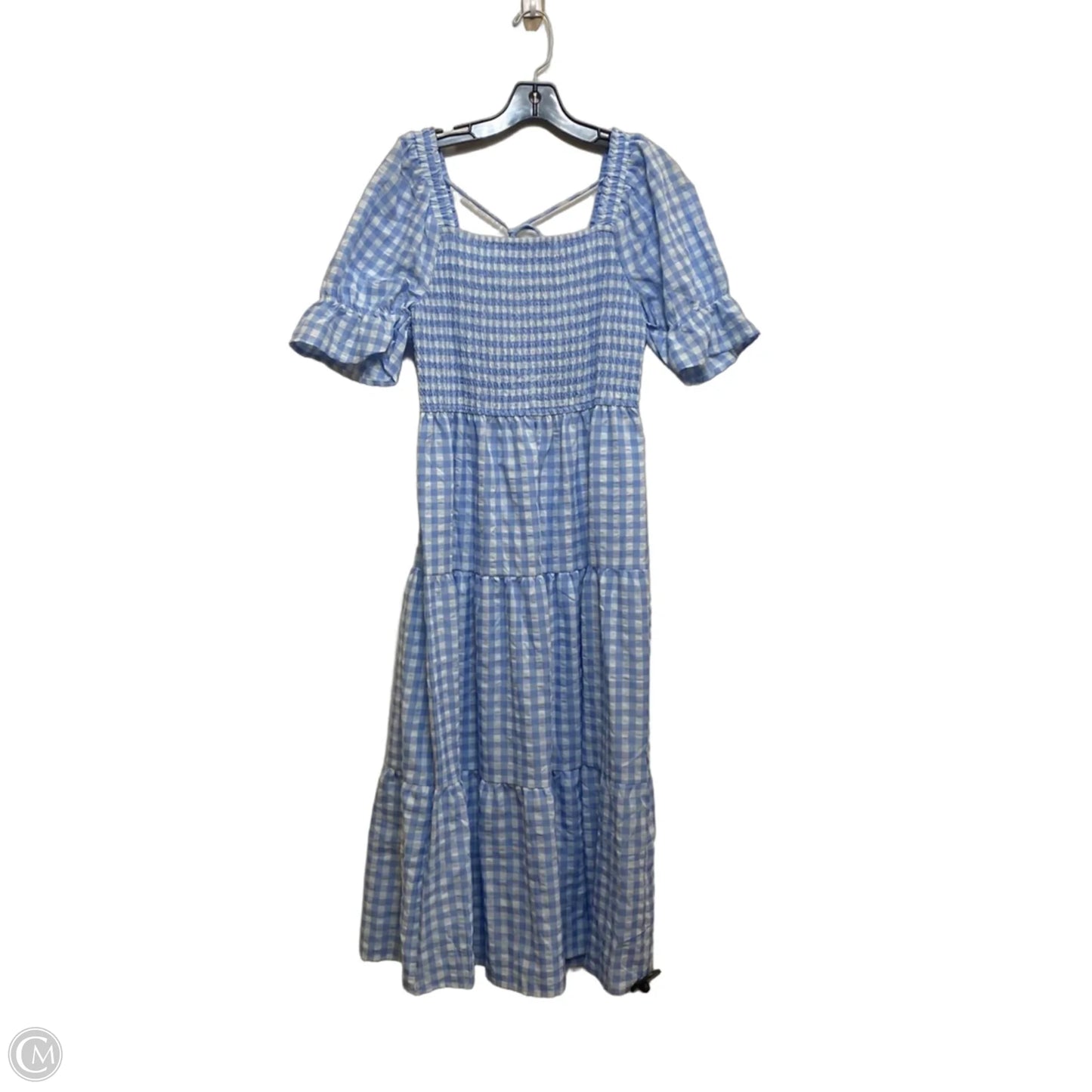 Dress Casual Maxi By Zesica In Blue & White, Size: M