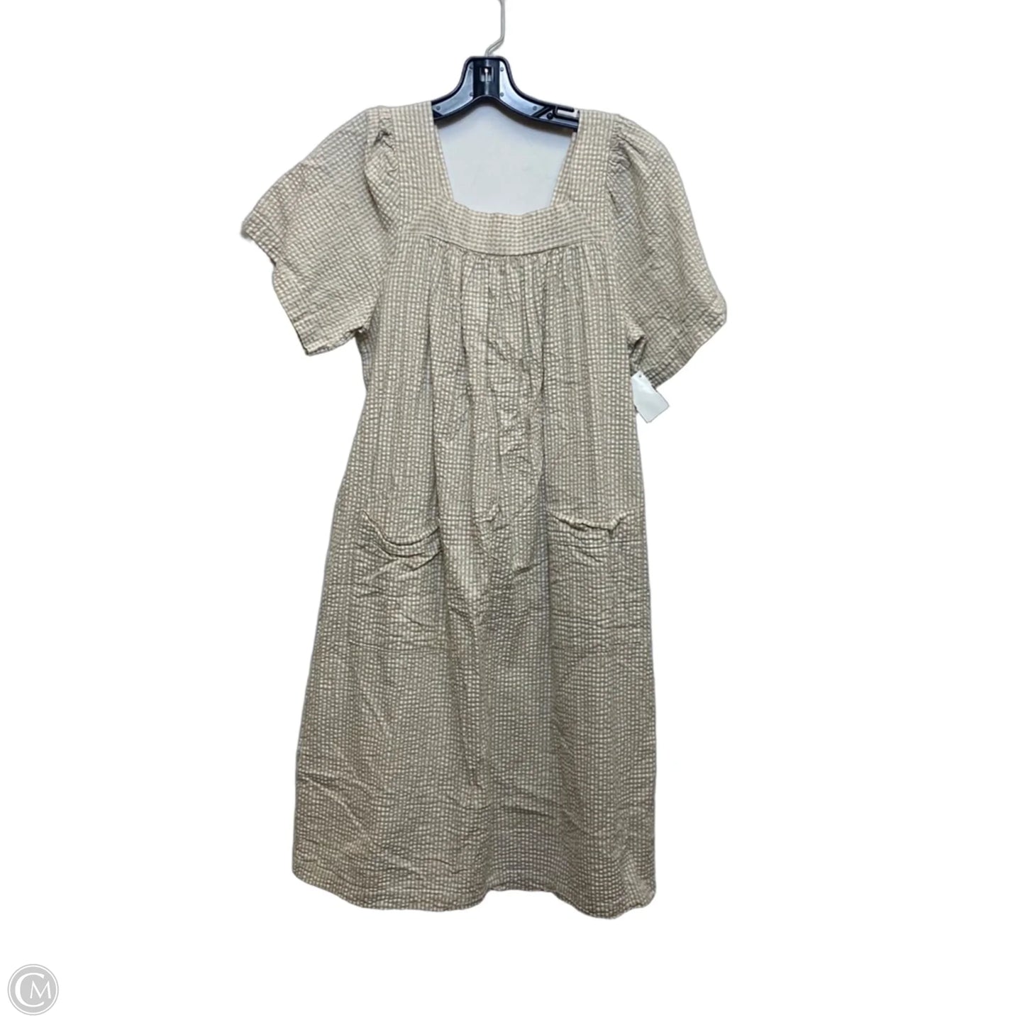 Dress Casual Short By The Vermont Country Store In Tan & White, Size: S