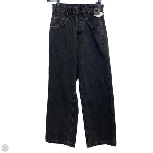 Jeans Straight By Zara In Black Denim, Size: 6