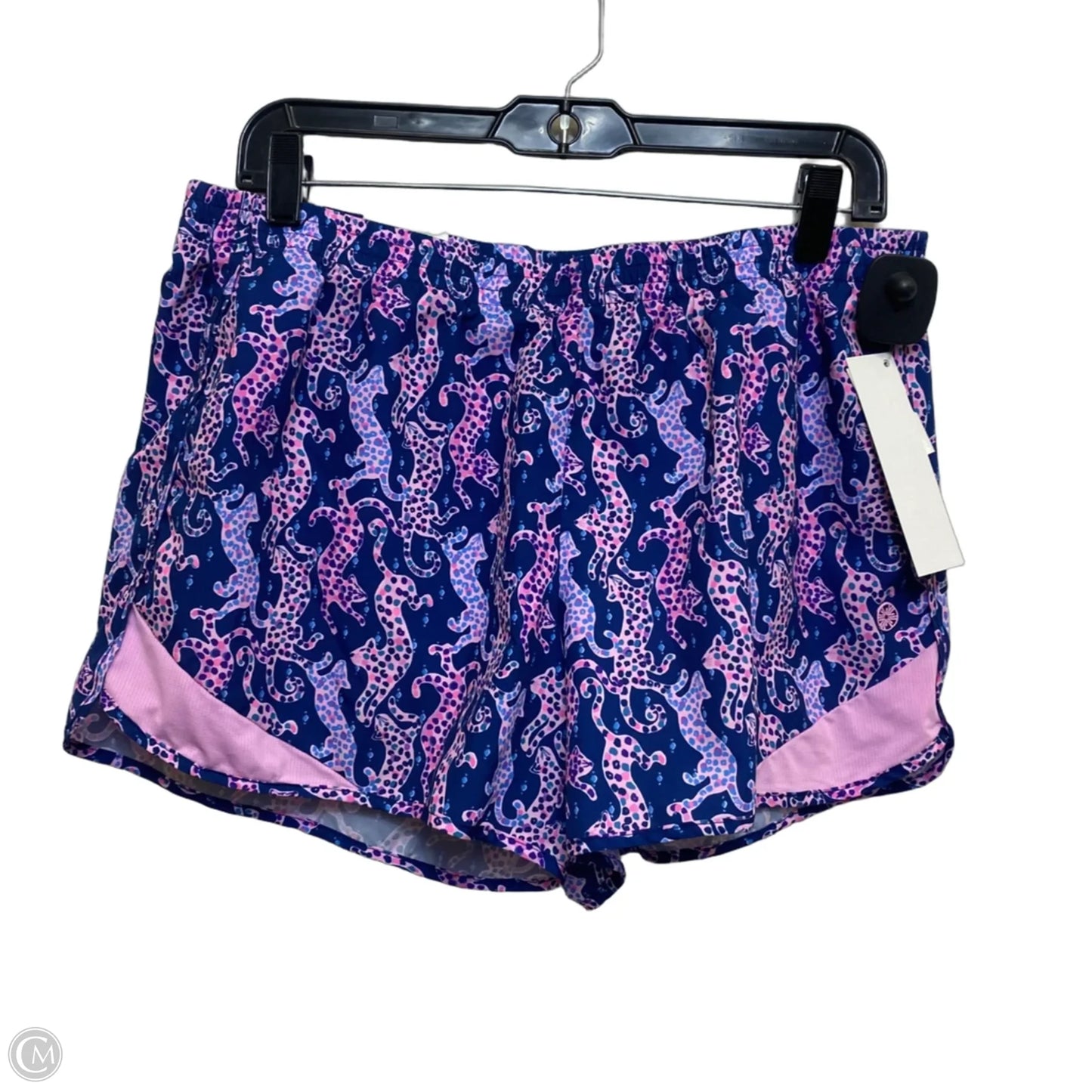 Shorts Designer By Lilly Pulitzer In Blue & Pink, Size: L