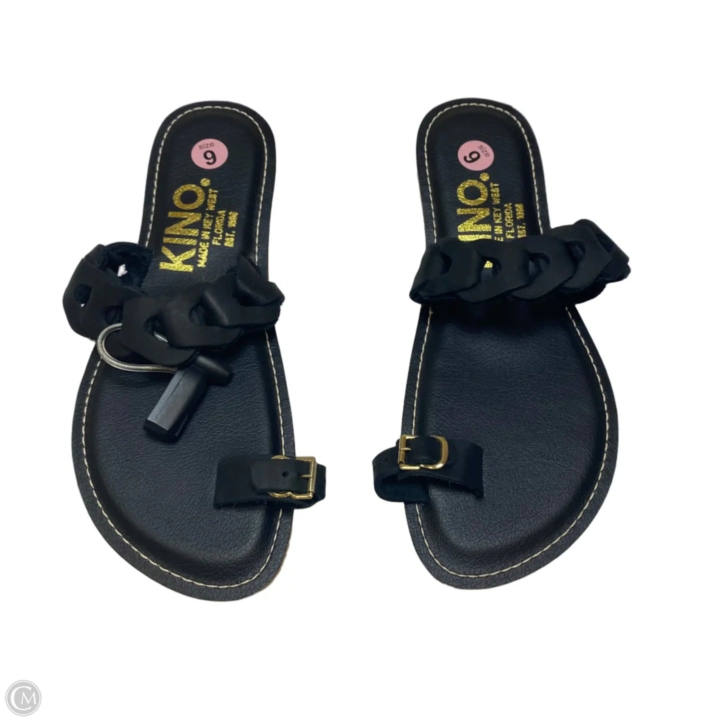 Sandals Flats By Kino In Black, Size: 9