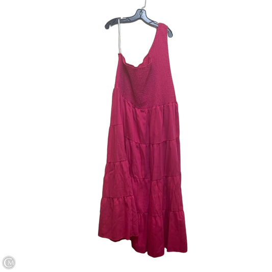 Dress Casual Maxi By Eloquii In Pink, Size: 4x