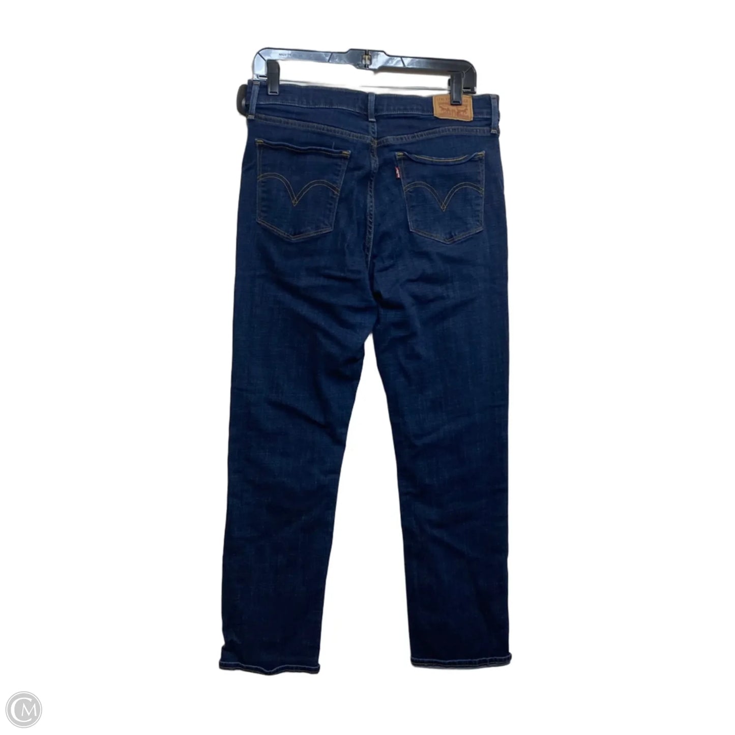 Jeans Straight By Levis In Blue Denim, Size: 10