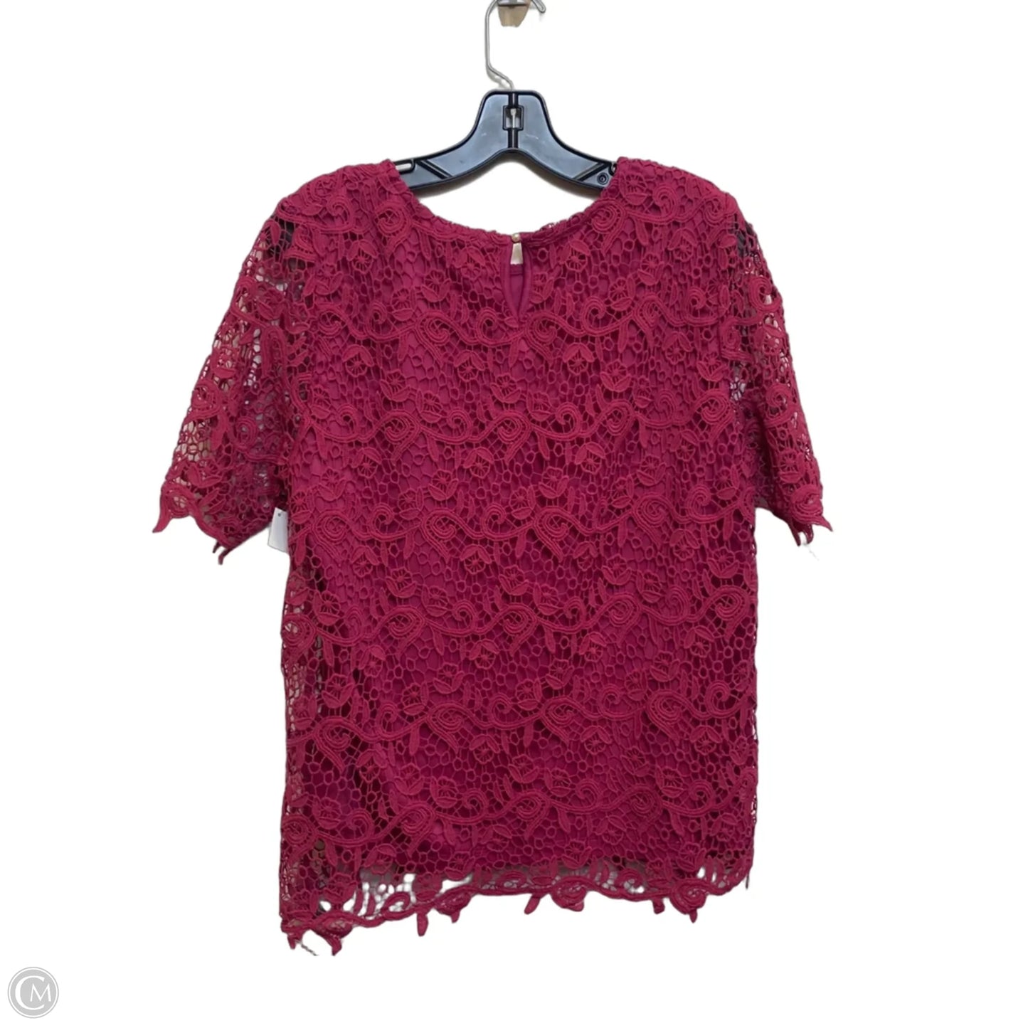 Top Short Sleeve By Philosophy In Pink, Size: L