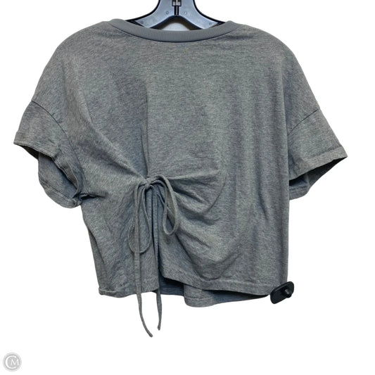 Top Short Sleeve By Cmf In Grey, Size: L