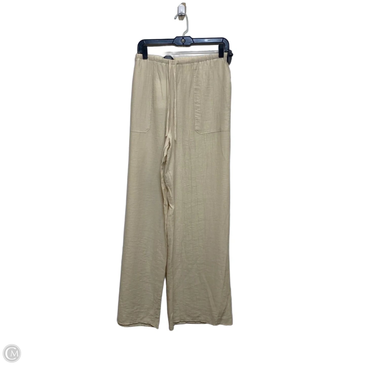 Pants Wide Leg By Zara In Cream, Size: Xl