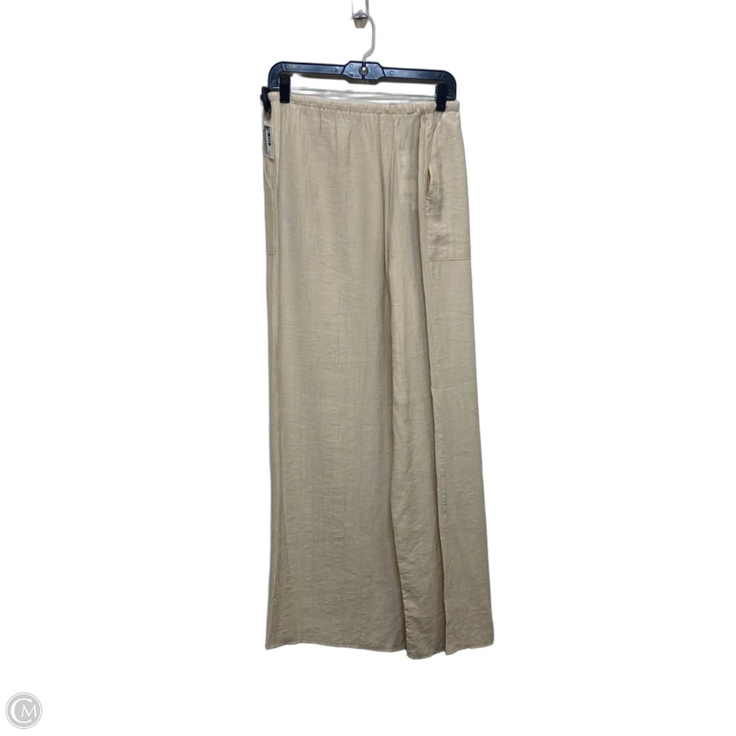 Pants Wide Leg By Zara In Cream, Size: Xl