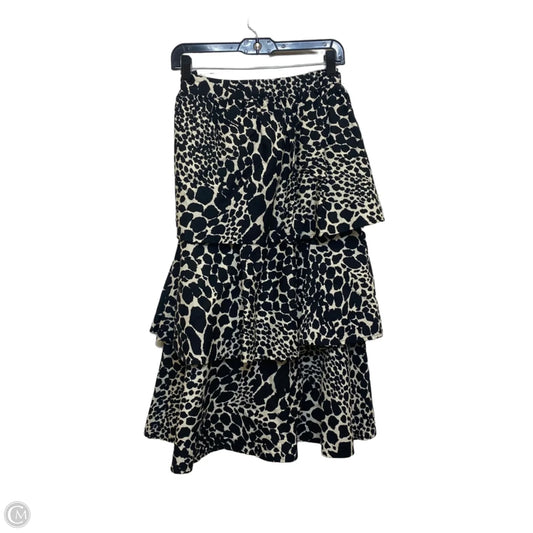 Skirt Maxi By Who What Wear In Black & Cream, Size: Xs