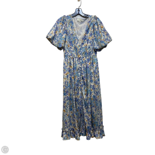 Dress Casual Maxi By Pinch In Blue & Cream, Size: M