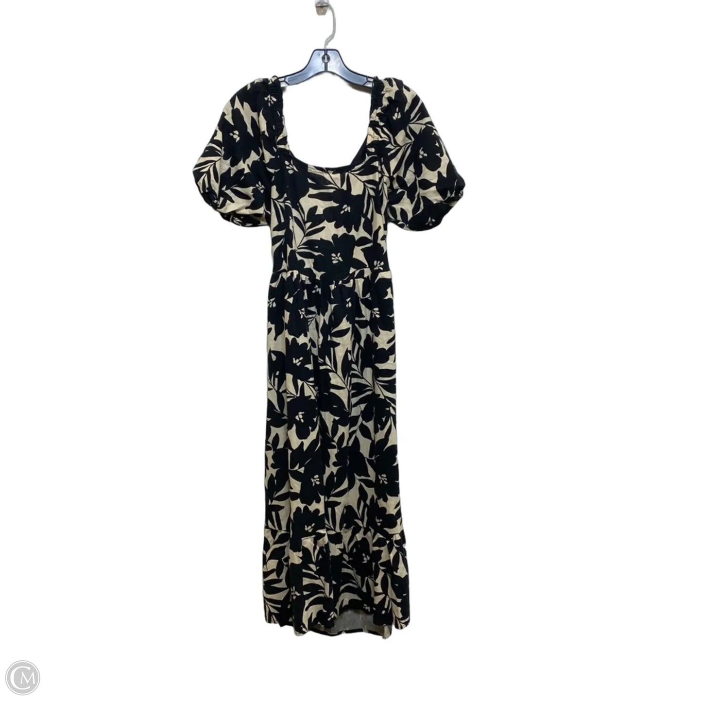 Dress Casual Maxi By Who What Wear In Black & Cream, Size: M