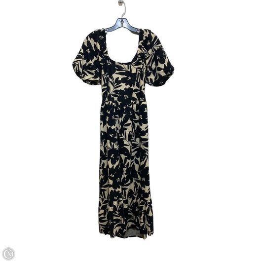 Dress Casual Maxi By Who What Wear In Black & Cream, Size: M