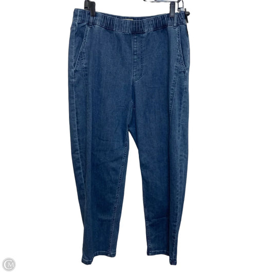 Jeans Boyfriend By Logo In Blue Denim, Size: 12