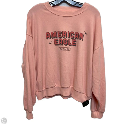 Sweatshirt Crewneck By American Eagle In Pink, Size: M
