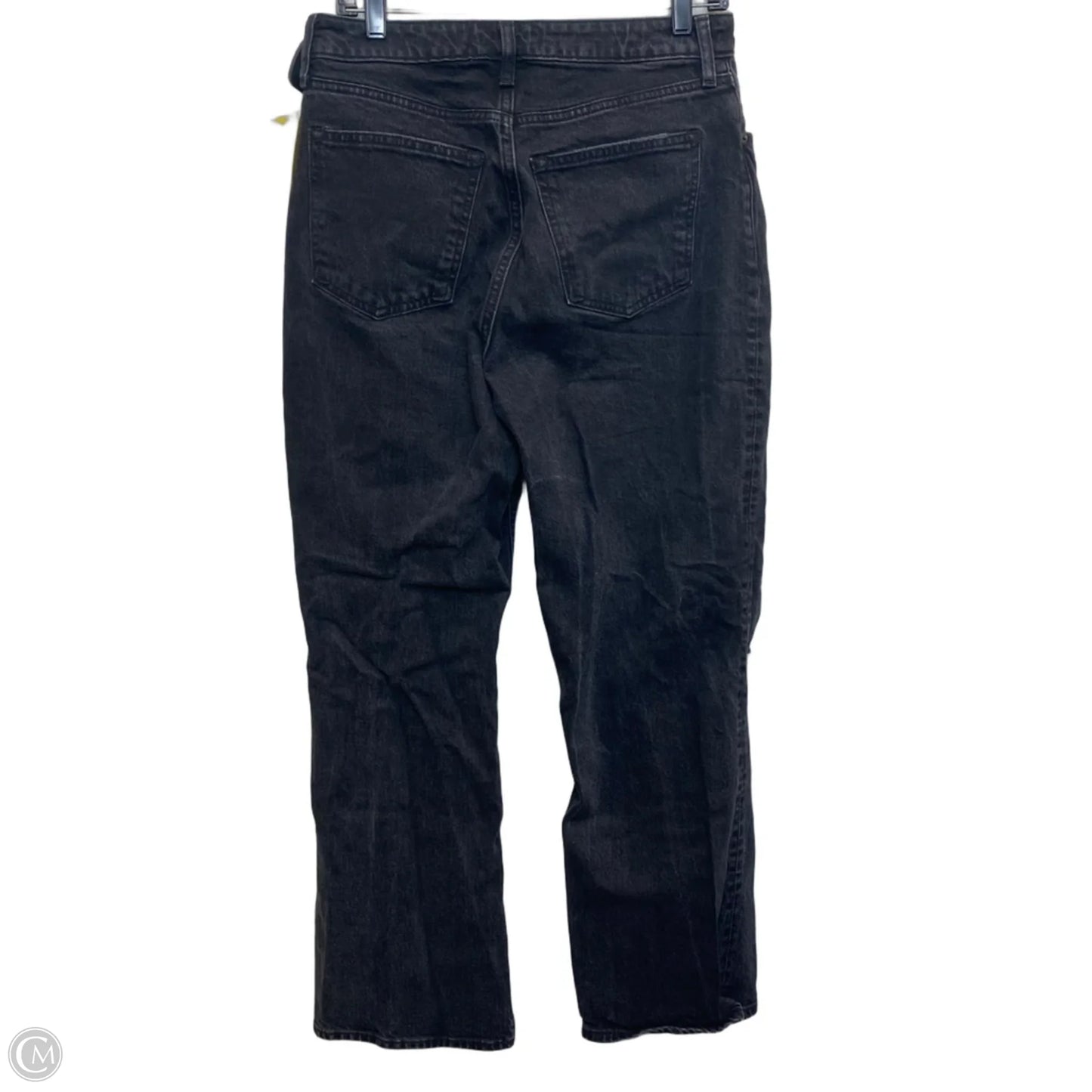 Jeans Straight By Abercrombie And Fitch In Black Denim, Size: 8