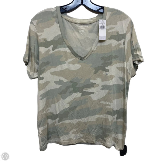 Top Short Sleeve By American Eagle In Green, Size: Xs