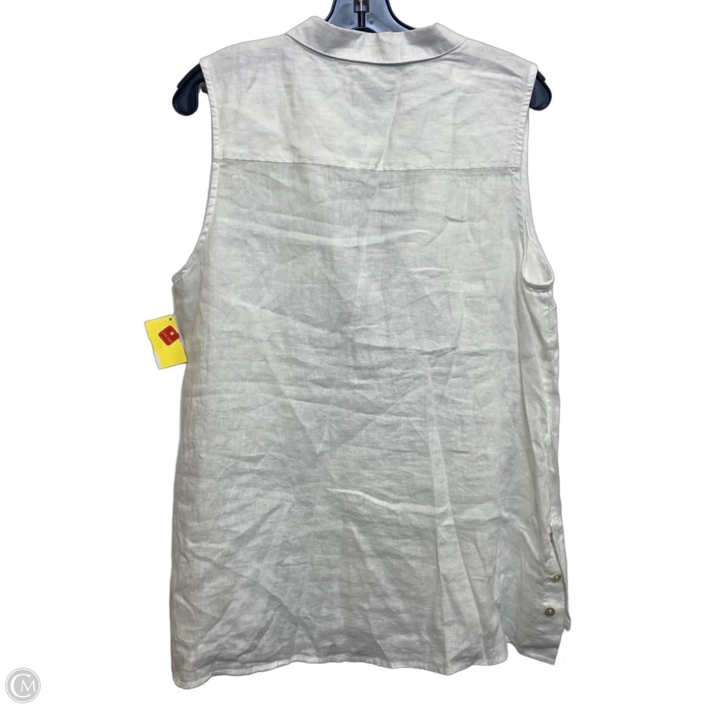 Top Sleeveless By Jones New York In White, Size: L