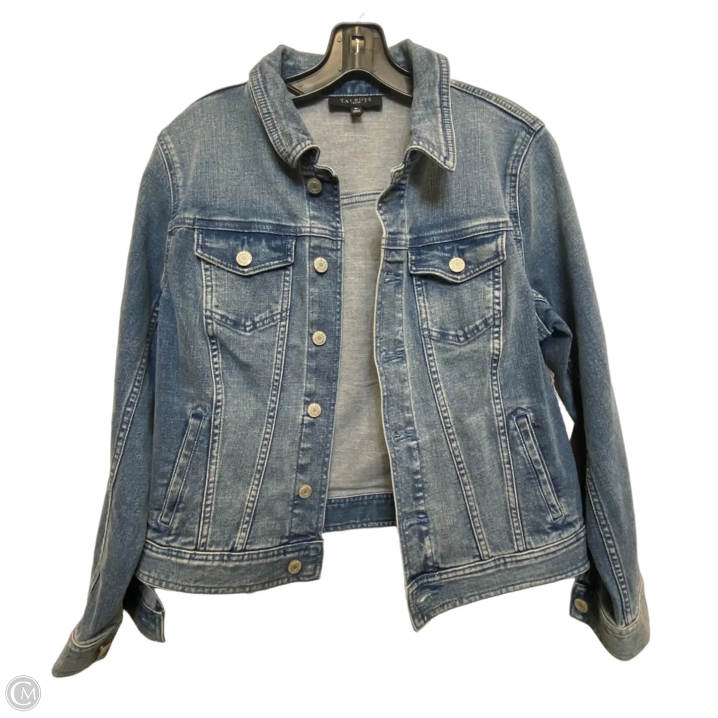 Jacket Denim By Talbots In Blue Denim, Size: Mp