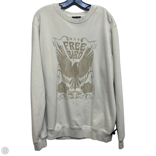 Sweatshirt Crewneck By Zutter In Cream, Size: L