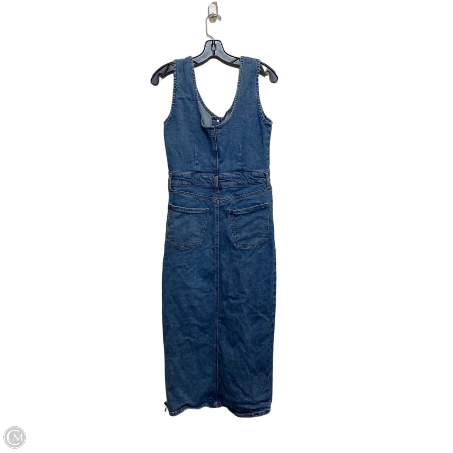 Dress Casual Midi By Celebrity Pink In Blue Denim, Size: M