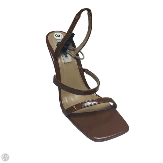 Sandals Heels Stiletto By Steve Madden In Brown, Size: 8
