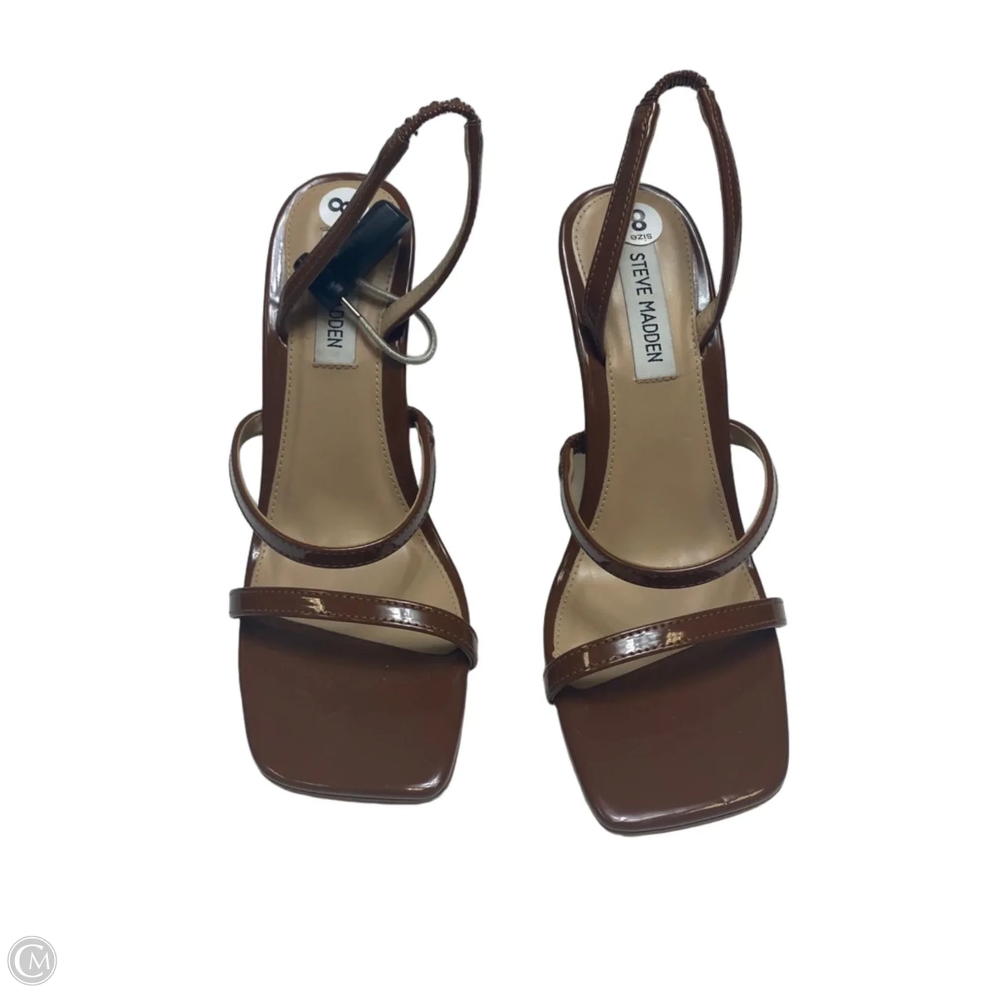 Sandals Heels Stiletto By Steve Madden In Brown, Size: 8