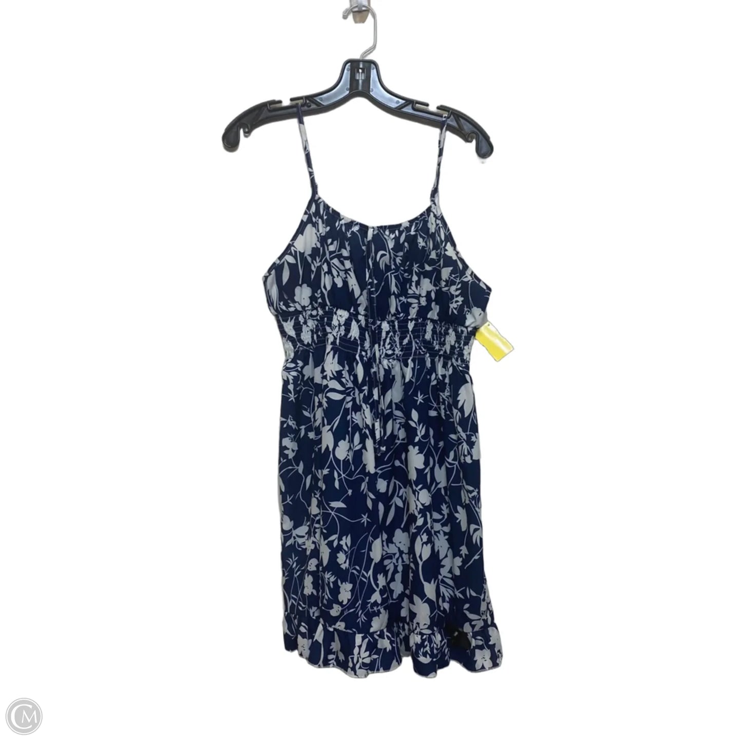 Dress Casual Short By Shein In Blue & White, Size: Xl