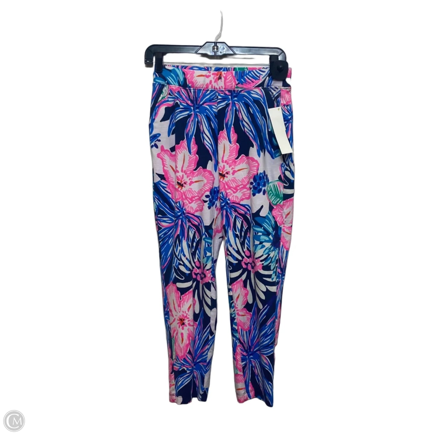 Pants Designer By Lilly Pulitzer In Blue & Pink, Size: Xs