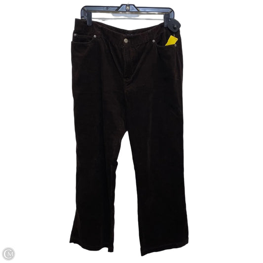 Pants Corduroy By Rafaella In Brown, Size: 12